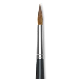 Da Vinci Maestro Kolinsky Brush - Long Tapered Round, Short Handle, Size 8 close up