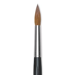 Da Vinci Maestro Kolinsky Brush - Long Tapered Round, Short Handle, Size 12 close up