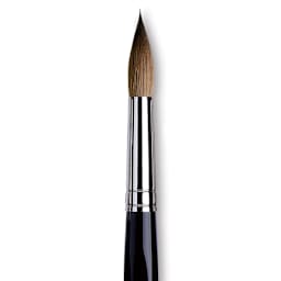 Da Vinci Maestro Kolinsky Brush - Long Tapered Round, Short Handle, Size 16 close up