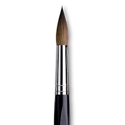 Da Vinci Maestro Kolinsky Brush - Long Tapered Round, Short Handle, Size 20 close up