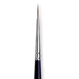 Da Vinci Maestro Kolinsky Brush - Long Tapered Round, Short Handle, Size 3/0 close up