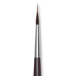 Da Vinci Maestro Kolinsky Brush - Special Inlaid Liner, Short Handle, Size 5 close up