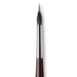 Da Vinci Maestro Kolinsky Brush - Special Inlaid Liner, Short Handle, Size 10 close up