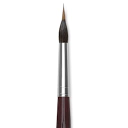 Da Vinci Maestro Kolinsky Brush - Special Inlaid Liner, Short Handle, Size 12 close up