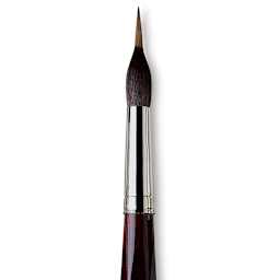 Da Vinci Maestro Kolinsky Brush - Special Inlaid Liner, Short Handle, Size 18 close up