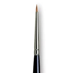 Da Vinci Maestro Kolinsky Brush - Miniaturist, Short Handle, Size 1 close up