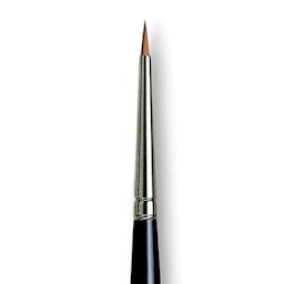 Da Vinci Maestro Kolinsky Brush - Miniaturist, Short Handle, Size 2 close up