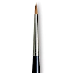Da Vinci Maestro Kolinsky Brush - Miniaturist, Short Handle, Size 4 close up