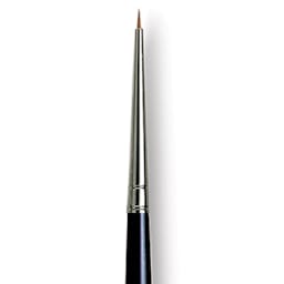 Da Vinci Maestro Kolinsky Brush - Miniaturist, Short Handle, Size 4/0 close up