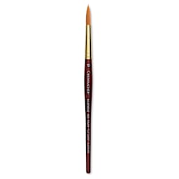 Grumbacher Goldenedge Brush - Round, Short Handle, Size 10