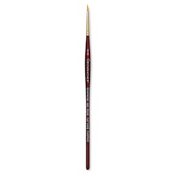 Grumbacher Goldenedge Brush - Round, Short Handle, Size 2/0