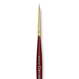 Grumbacher Goldenedge Synthetic Sable Watercolor Brush, Round, 000