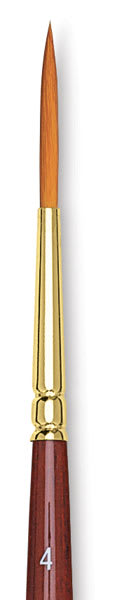 Goldenedge Synthetic Sable Brushes - Closeup of Liner Brush