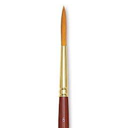 Grumbacher Goldenedge Brush - Liner, Short Handle, Size 6 close up