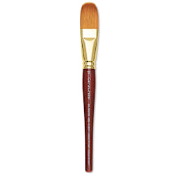 Grumbacher Goldenedge Brush - Filbert, Short Handle, Size 12