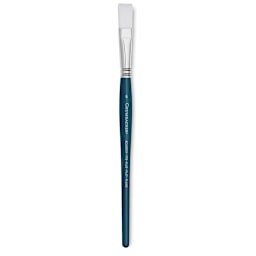 Grumbacher Academy Watercolor Brush - Flat Shader, Short Handle, Size 6