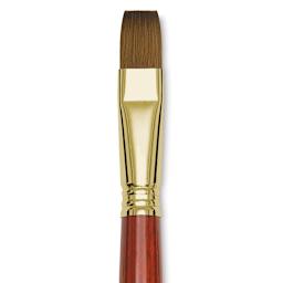 Blick Master Kolinsky Sable Brush - Bright, Short Handle, Size 16 close up