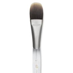 Princeton Synthetic Clear Handle Brush - Oval Wash, Short Handle, Size 3/4"