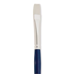 Silver Brush Bristlon Stiff White Synthetic Brush - Bright, Size 6 (close-up)