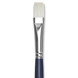 Silver Brush Bristlon Stiff White Synthetic Brush - Bright, Size 8 (close-up)