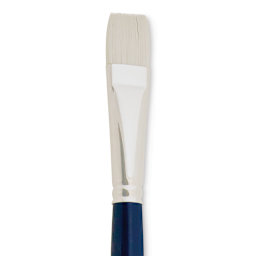 Silver Brush Bristlon Stiff White Synthetic Brush - Bright, Size 10 (close-up)