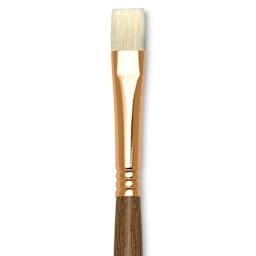 Princeton Best Natural Bristle Brush - Bright, Long Handle, Size 6 close up