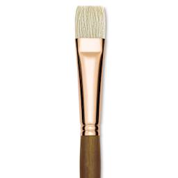 Princeton Best Natural Bristle Brush - Bright, Long Handle, Size 12 close up