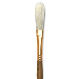 Princeton Best Natural Bristle Brush - Egbert, Long Handle, Size 6 close up