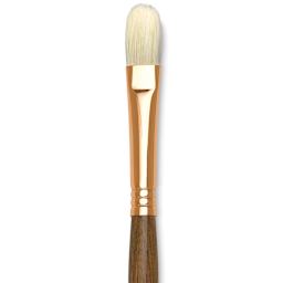 Princeton Best Natural Bristle Brush - Filbert, Long Handle, Size 6 close up