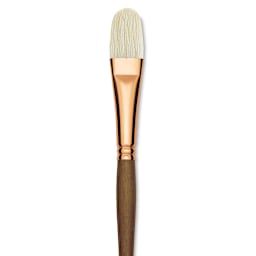 Princeton Best Natural Bristle Brush - Filbert, Long Handle, Size 10 close up