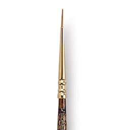 Escoda Reserva Kolinsky-Tajmyr Sable Brush - Round, Long Handle, Size 0 close up