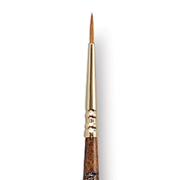 Escoda Reserva Kolinsky-Tajmyr Sable Brush - Round, Long Handle, Size 1 close up