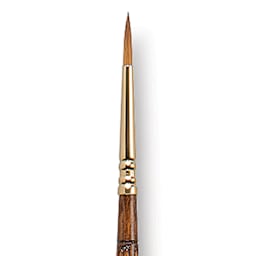 Escoda Reserva Kolinsky-Tajmyr Sable Brush - Round, Long Handle, Size 2 close up