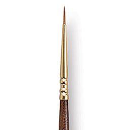 Escoda Reserva Kolinsky-Tajmyr Sable Brush - Round, Long Handle, Size 2/0 close up