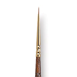 Escoda Reserva Kolinsky-Tajmyr Sable Brush - Round, Long Handle, Size 3/0 close up