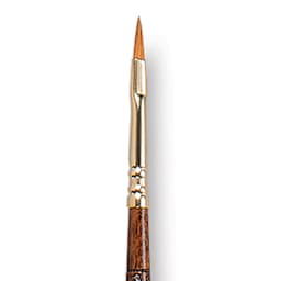 Escoda Reserva Kolinsky-Tajmyr Sable Brush - Filbert, Long Handle, Size 2 close up