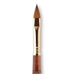 Escoda Reserva Kolinsky-Tajmyr Sable Brush - Filbert, Long Handle, Size 10 close up