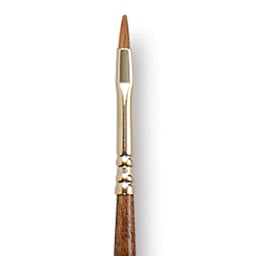 Escoda Reserva Kolinsky-Tajmyr Sable Brush - Bright, Long Handle, Size 2 close up