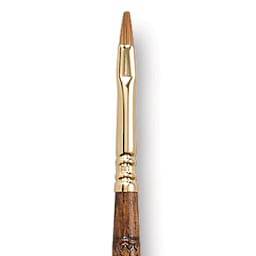 Escoda Reserva Kolinsky-Tajmyr Sable Brush - Bright, Long Handle, Size 4 close up