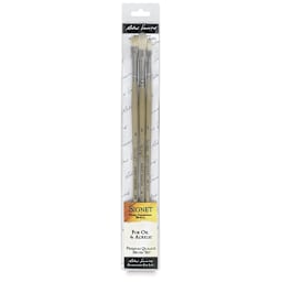 Robert Simmons Signet Bristle Brush Pack - Set L, Long Handle, Set of 3