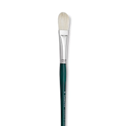 Grumbacher Gainsborough Brush - Filbert, Long Handle, Size 12