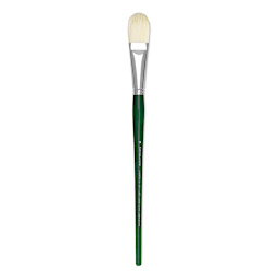 Grumbacher Gainsborough Brush - Filbert, Long Handle, Size 14