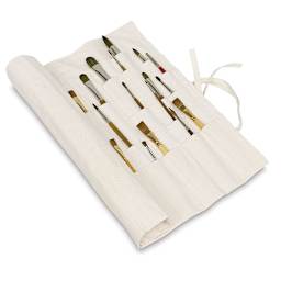 Canvas Brush Organizer - 22" x 18" shown from side
