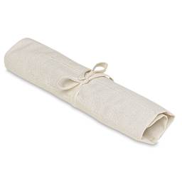 Canvas Brush Organizer - 12 1/2" x 12", Junior rolled up