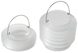 Holbein Bellows Brush Washer - 2 Brush Washers shown, one collapsed and one open