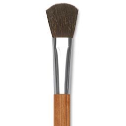 Holbein Pastel Brush - 5/8", Oval Blender, Goat hair, close-up