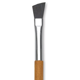 Holbein Pastel Brush - 1/4", Angular Fitch, Synthetic fiber, close-up