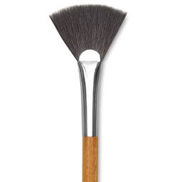 Holbein Pastel Brush - 1-1/8", Fan Brush, Synthetic fiber, close-up