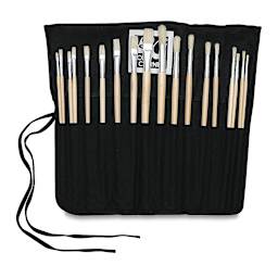 Oil/Acrylic Brush Wrap, Set of 18
