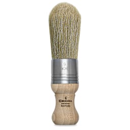 Escoda Restore Premium Brush - Round Pointed, Size 6, Stubby Handle